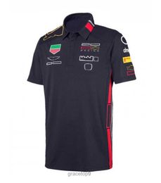 Herenpolo's F1 Teamversie Autofan Racepak Mannen en vrouwen Zomer Rood T-shirt met korte mouwen Autofan Auto Sneldrogende kleding Overalls Polo Customizat Customizabl Ch0o