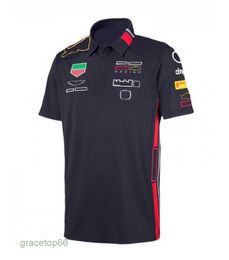 Polo's voor heren F1 Teamversie Autofan Racing pak Heren en dames Zomer Rood T-shirt met korte mouwen Autofan Auto Sneldrogende kleding Overalls Polo Customizat Customizabl 02d1