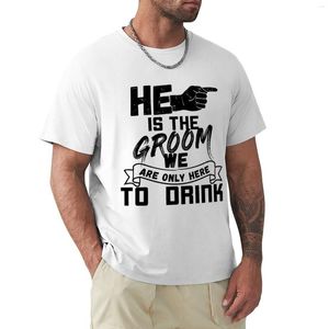 Heren Polo's Hij Is De Bruidegom - Bachelor Party /b Rechts T-shirt Shirts Grafische Tees Editie T-shirt Tee t-shirts Voor Mannen