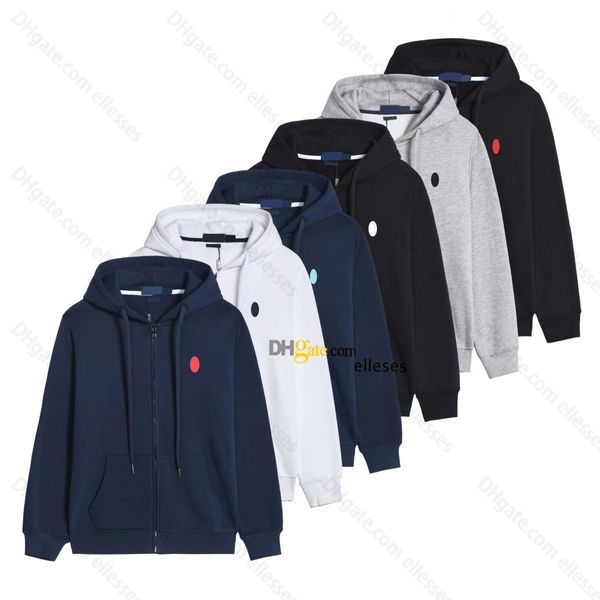 Polos pour hommes Veste brodée à capuche Ralphs Lauren Pony Pull à capuche pour homme Sweat-shirts solides décontractés avec capuche zippée Vêtements d'extérieur en coton Taille asiatique S-XXL