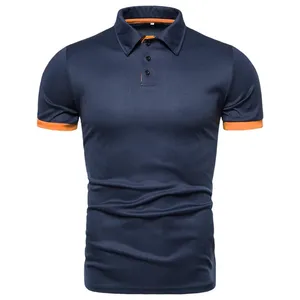 Polos para hombre Hombres de manga corta con botones Camisa polo a rayas negras Tallas grandes Niños Ropa formal de oficina de verano Camisas naranjas Uniforme de béisbol 3xl