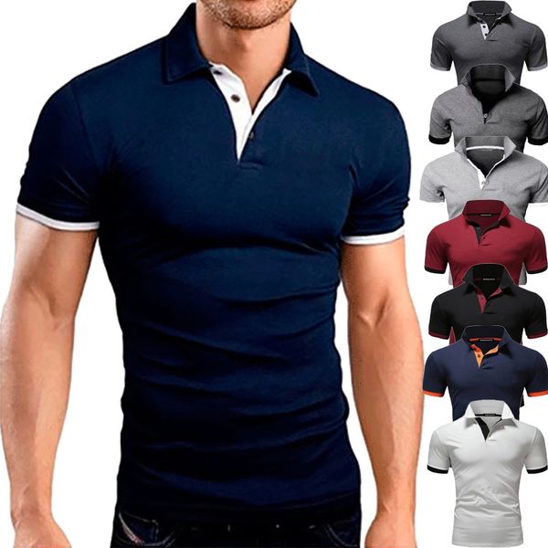 Polos pour hommes Polo pour hommes Chemise de tennis Dot Graphic Grande taille Imprimer Manches courtes Tops quotidiens Basic Streetwear Golf Shirt Collar Business 230329
