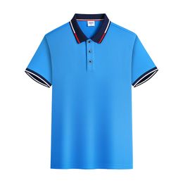 Heren Polo's Polo shirt mannelijke korte mouwen ijs zijde licht business leisure zomer effen kleur half revers T 230710