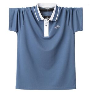 Mentes Polos Shirt Men Hen Summer Business Tees Vêtements Tops surdimension