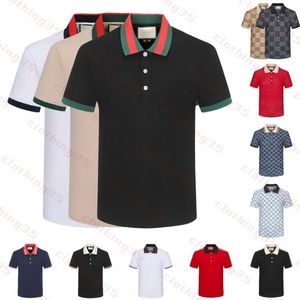 Designer Polo Mens Polo Polo Summer Stripe T-shirt Men Luxury Polos Casual Mens Tshirt Lettre imprime