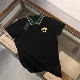 Heren PoloS Zomerbedrijf Hoogte -kleur Hoogwaardige Polo shirt Polo shirt Rapelkraag Heren Men Menual No Trace Printing B6