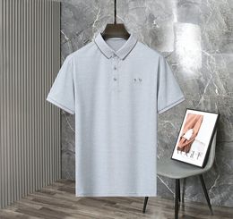 Polos pour hommes Tees T-shirt de texture avancée à manches courtes.