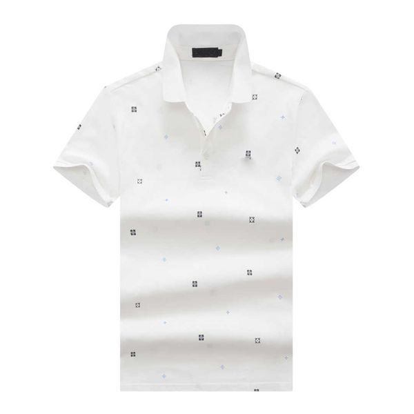 Polos para hombre Camisetas Solapa informal Mangas cortas Top a rayas Decoración bordada Diseño Textura avanzada Polos Caballo grande o pequeño Polos de moda camisetas talla M-3XL