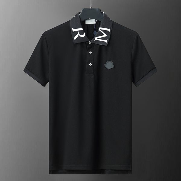 Hommes Polos T-shirts Revers décontracté manches courtes Haut rayé Décoration de broderie T-shirt T-shirt Advanced Fashion Polos t-shirts