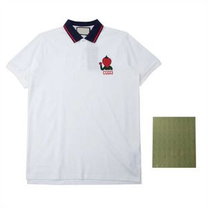 polos para hombre Camiseta superior Camisetas de manga corta Caballo grande o pequeño Más múltiples colores Bordado Hommes Clásico casual de negocios Algodón transpirable Navidad tamaño S-3XL