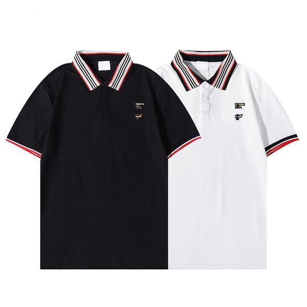 polos para hombre Camiseta superior Camisetas de manga corta Caballo grande o pequeño Tallas grandes M-3XL Bordado de varios colores Hommes Clásico casual de negocios Algodón transpirable Navidad UK41