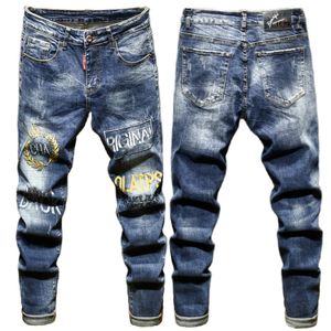 Hommes PP Jeans Designer Jeans Mode En détresse Ripped Bikers Femmes Denim cargo broderie Hommes punk Pantalon D-K24