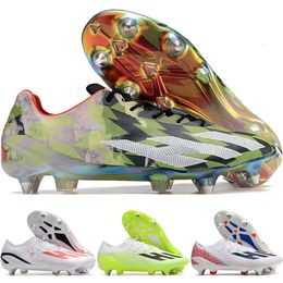 Stuur met taskwaliteit voetballaarzen x gekke fast.1 SG metalen spikes voetbalcleats voor heren comfortabele trainers zacht lederen lenige messis voetbalschoenen maat ons 6.5-11.5