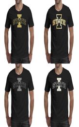 Impression pour hommes Iowa State Cyclones Football Heart Logo Black T-shirt Design Awesome Band Shirts Urban Gray Gold Gay Pride Rainbow C6156074