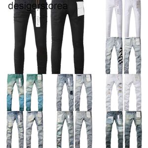 Brand pour hommes à basse hauteur Skinny Men Jean blanc matelassé détruire jeans en coton stretch vintage 2