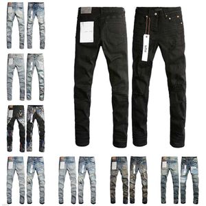 Jeans pourpre design pourpre jeans en détresse des motards en détresse des femmes cargo denim pour les hommes b l o e r13s