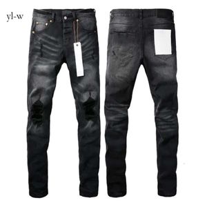 Paarse jeans voor heren Designer gestapelde lange broek Ksubi gescheurd High Street merk Patch Hole Denim Wandelbroek gescheurd Hip Hop High Street Fashion 4122 7292