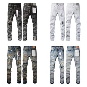Designer en jean pour hommes pourpre pantalon long empilé ksubi