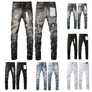 Jeans pourpre jeans skinny vintage détresse déchirée par motard de jean détruit denim noir slim pantalon hip hop pour hommes trous jean graffiti 50 styles grandes taille