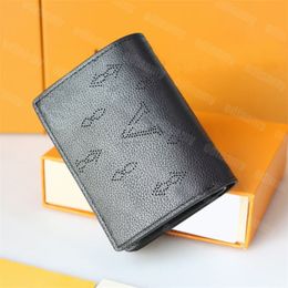 Mens Purse Women Card Holder Luxe ontwerper Mini Wallet Mahina Cowhide Handgreep Zakken Fashion Wallets