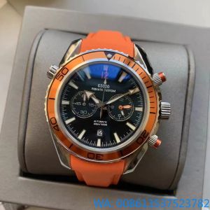 Factory Luxury Brand Quartz Chronograph Watch Black Blue Rubber Mens High Quality Yupoo AAA Montres de haute qualité 2024 NOUVEAU GESTIONS PATE