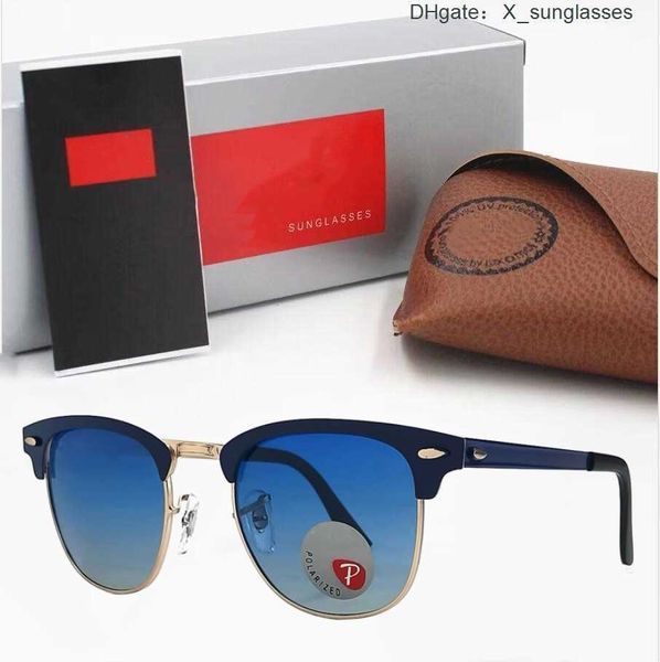 Hommes Rao Baa BB 3716 Verres de verre Lunettes de soleil Marque Femmes Bans Designer de luxe Bandes de lunettes Cadre en métal Designers Ray Sun Lunettes Femme avec boîte RCED