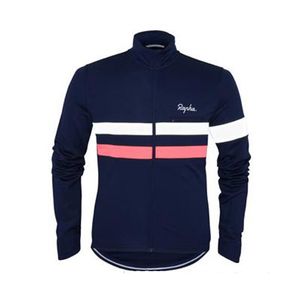 Mens Rapha Pro Team Ciclismo Jersey de manga larga MTB Camisa de bicicleta Ropa deportiva al aire libre Transpirable Secado rápido Racing Tops Ropa de bicicleta de carretera Y21042110