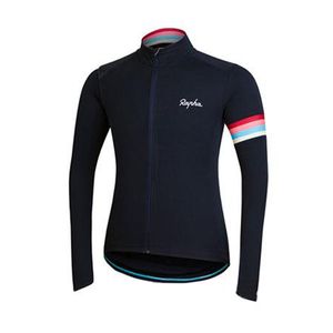 Hommes Rapha Pro Team Cyclisme Jersey à manches longues VTT Chemise de vélo Outdoor Sportswear Respirant Séchage rapide Racing Tops Vêtements de vélo de route Y21042109