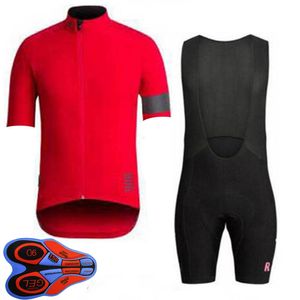 Mens Rapha Team Cycling Jersey cuissard à bretelles Set Racing Vélo Vêtements Maillot Ciclismo été à séchage rapide VTT Vélo Vêtements Sportswear Y21041029