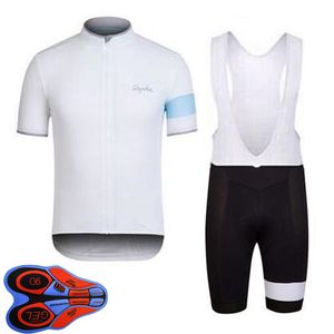 Mens Rapha Team Cycling Jersey bib shorts Set Racing Ropa de bicicleta Maillot Ciclismo verano de secado rápido MTB Ropa de bicicleta Ropa deportiva Y21041053