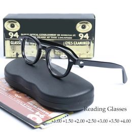 Lunettes de lecture pour hommes Johnny Depp Lemtosh Style Hyperopia Glasse Femme Fintage Acétate Cadre 1.0 1.5 2,0 2,5 3,0 3,5 4,0 240510