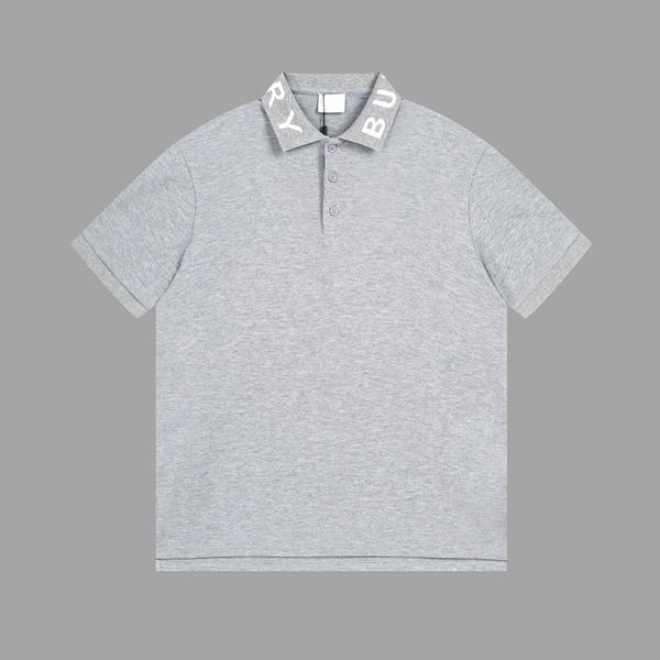 Hommes de la polo rouge mens mec manche de mode t-shirts décontractés hommes de golf shirt 2024 thes de tendance coton pure coton pure coton # b16