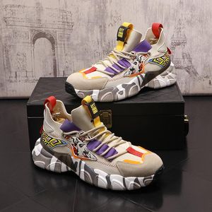 Hommes reflétant de la mode reflet d0e4c baskets hauteur augmentant les chaussures de basket-ball résistantes à l'usure