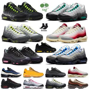 Top Quality Max 95 Tour Yellow Maxs 95s Running Shoes Women Mens Hyper Turquoise Neon Smoke Grey Olive Platform 【code ：L】Big Size 46 GAI Sneakers