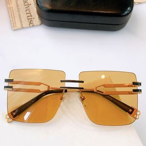 Gafas de sol sin montura para hombre BPS108A 21SS última moda K gafas chapadas en oro ambiente tranquilo los hombres deben tener UV400 de alta calidad con transporte de caja de espejo