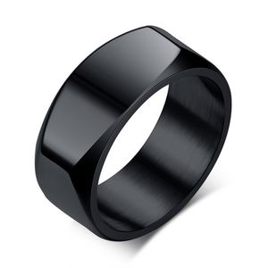 Mens Ring Punk Rvs Basic Ring voor Mannen Jongen Cocktail Mannelijke Ceremonie Sieraden