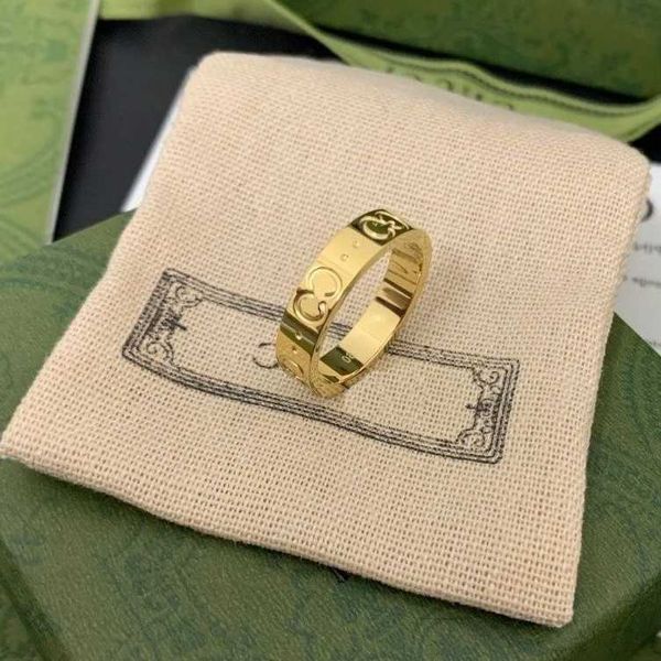 Bague pour homme bagues design mode titane acier gravé lettre motif bague de fiançailles design bague taille 5-11 bagues pour femmes en gros