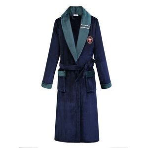 Heren gewaden herfst winter dikker gewaad mannen kimono badjo badjurk nachthemd warm flanel mannelijke nachtkleding intieme lingerie plus size woningwear 220826