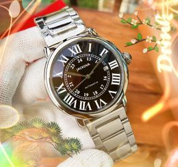 Heren Roman Digctial Number Dial horloges 40 mm zelfopwindende beweging Mechanische boete 904L roestvrijstalen horlogeband luxe zakelijke sporthorloge relogio masculino