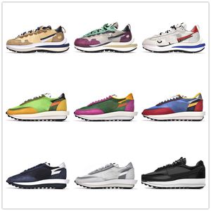 Zapatos para hombre Vaporwaffle Waffle Negro Blanco Nylon Royal Fuchsia Villain Red Tour Amarillo Pale Ivory LDWaffle Zapatillas de deporte para mujer Clásicos