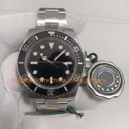 Mens Sapphire Glass Watch Men's 40mm geen date zwarte wijzerplaat keramische bezel 904L stalen vaste band duik kif schokdemper v12 cal.3130 beweging automatische horloges