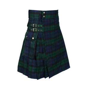 Mens Schotse stijl traditionele hoogland tartan kilt vintage geruite broeken rokken rokken