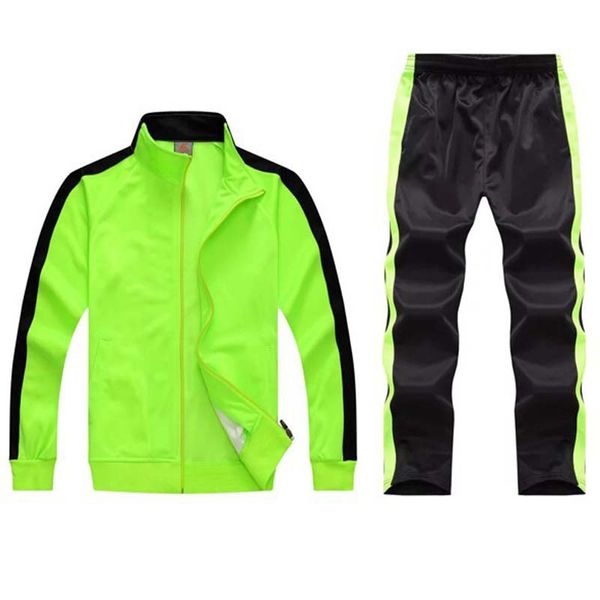 Hommes ensemble 2 pcs survêtements survêtement hommes équipe survêtement survêtement veste pantalons de survêtement joggers hommes survêtements sport costumes jogging ensemble