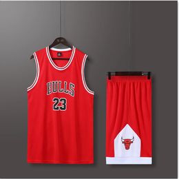 Les hommes de basket-ball pour hommes Set Bulls Basketball Team Primal Game Team Short Sleeve Uniform Training Gift and Shorts 240329