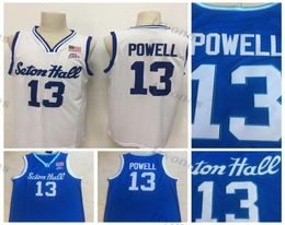 Hommes Seton Hall Myles Powell 13 maillots de basket-ball universitaire bleu blanc chemises cousues université S-XXL8745904