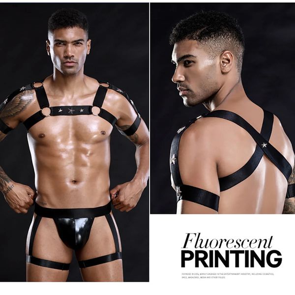 Hommes sous-vêtements sexy sous-vêtements de nuit gay sexy instructor militaire uniforme tentation cosplay fournit des fournitures pour adultes 240401