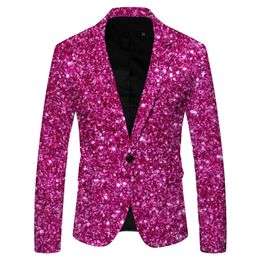 Veste à revers châle pour hommes, ensemble de paillettes imprimées, costume de chanteur de scène pour club Dj, veste de discothèque, ensemble de fête de mariage 240326