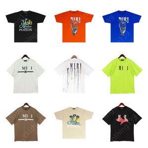 Chemises pour hommes Designer Tshirt Letter Imprimer Vêtements White Shirts Femmes Loose Short Man Garne