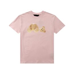 Camisas para hombre para hombre camiseta hombres ropa diseñador camiseta para mujer mujer cuello redondo manga corta algodón animal letra spray impresión oso amantes de la moda casual tee tops 20ss