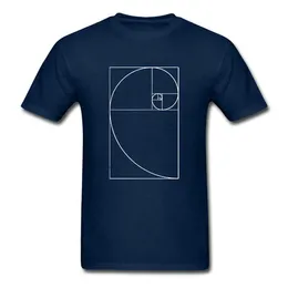 Heren shirts gouden verhouding spiraalvormige wiskunde wiskunde geek artist art shirt tee tops unisex grappig